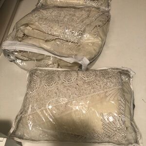 Sheers Curtains cotton Lace brand new 8 pieces